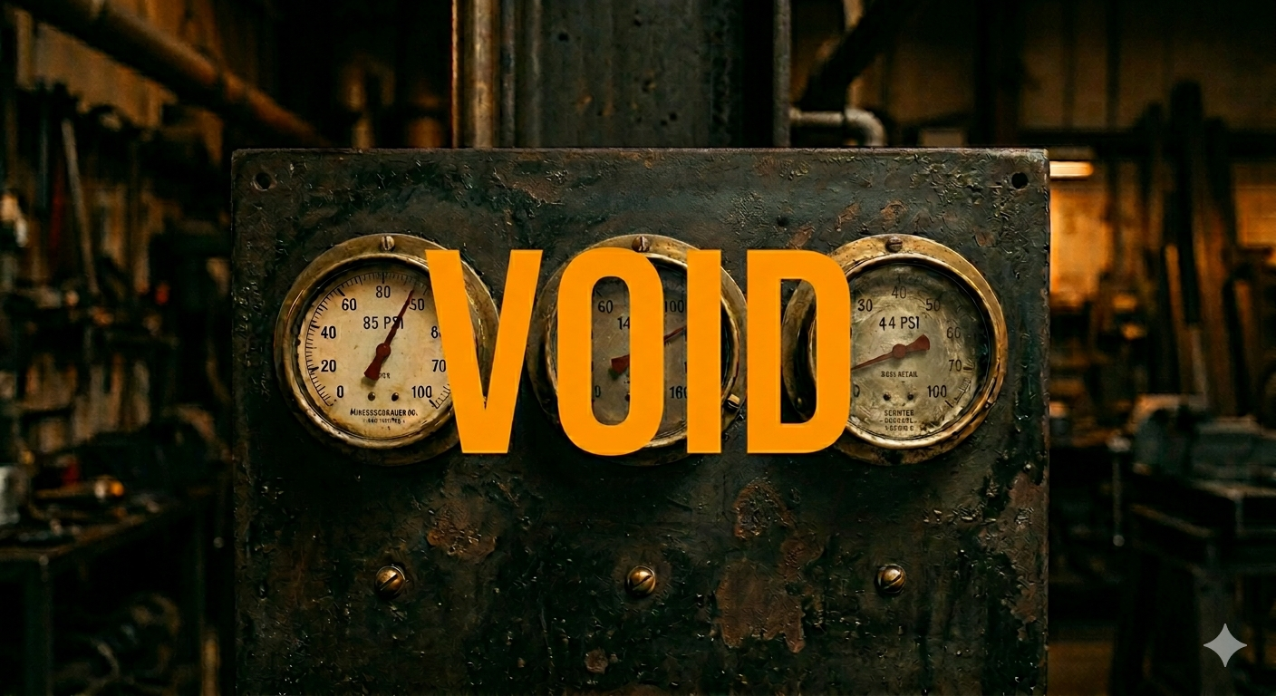 The Question They Couldn't Answer: pressure gauges reading VOID
